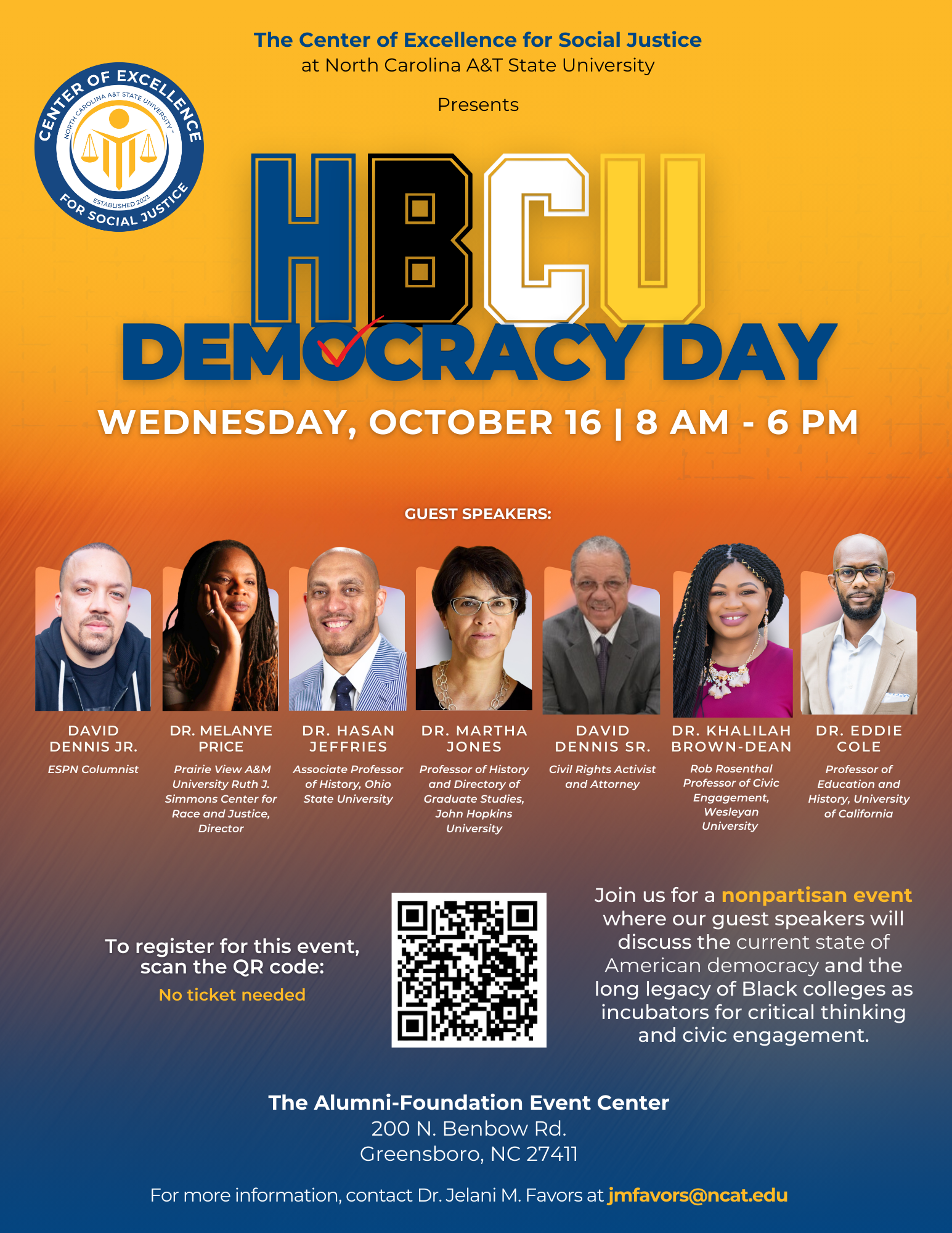 HBCU Democracy Day flyer