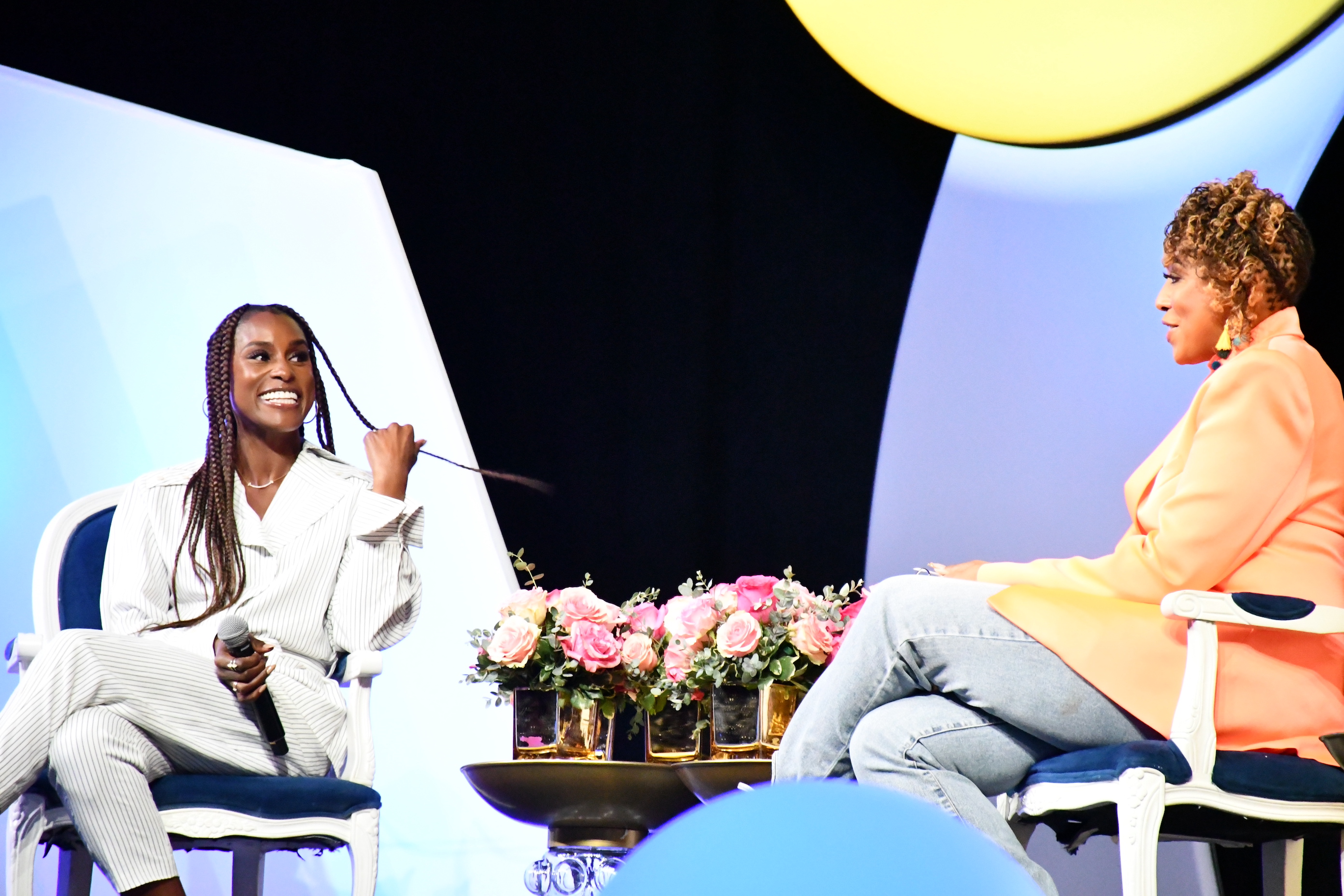 Issa Rae and moderator Toya Bynum