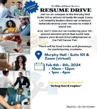 Resume drive flyer