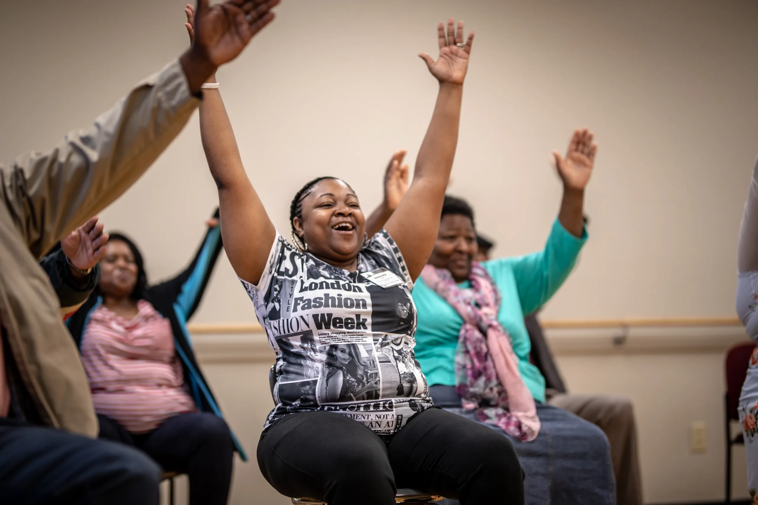 women seated exercise